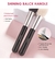 Conjunto de pincéis de maquiagem preto BEILI Base de pincéis de cabelo de cabra naturais profissionais - comprar online