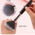 Imagem do Conjunto de pincéis de maquiagem preto BEILI Base de pincéis de cabelo de cabra naturais profissionais