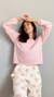 Cropped Laura Longo - Poá Rose - loja online