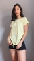 Pijama Maria - Amarelo Poá - loja online