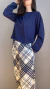 Pijama Laura Longo - Xadrez Marinho na internet