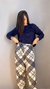 Pijama Laura Longo - Xadrez Marinho