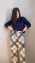 Pijama Laura Longo - Xadrez Marinho