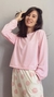 Cropped Laura Longo - Poá Rose - comprar online