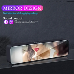 Música LED Despertador Digital Temperatura Data Exibição Desktop Espelho Rel? - Bandai