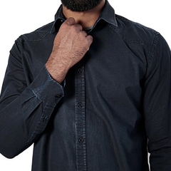 CAMISA JEANS ONYX SLIMFIT ESTONADA - comprar online