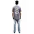 Remera No Name Daga Serigrafiada Gris Oscuro - comprar online