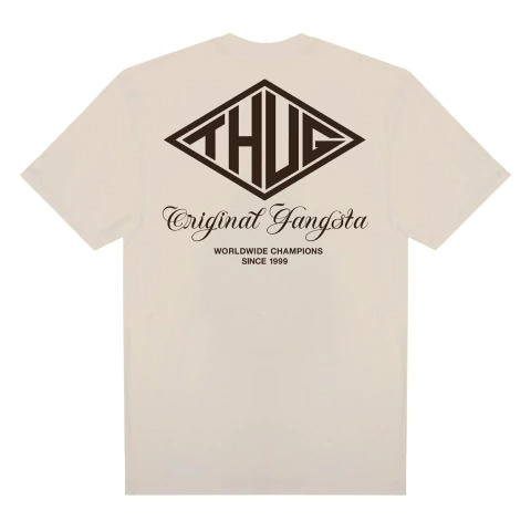 THUGNINE - Camiseta Shield - Bege