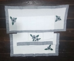 Conjunto de Cozinha Branco e Preto
