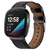 For fitbit versa 3 smart watch classic double-sided first layer cowhide leather