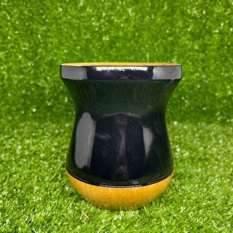 Cuia de Imbuia Madeira Bicolor Preta