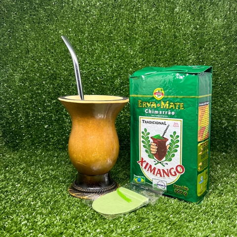 Kit Cuia Completo Erva Mate 1 Kilo Tradicional
