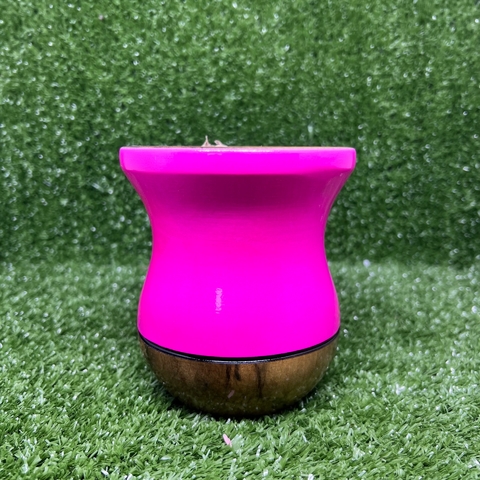 Cuia de Imbuia Madeira Bicolor Rosa Pink