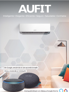 Minisplit WiFi inverter / SEER 17 / 12,000 BTUs ( 1 TON ) / R32 / Frío y Calor / 220 Vca / Filtro de Salud / Compatible con Alexa y Google Home. - Seguridad Avanzada - Todo en Sistemas de Seguridad, Proteccion y Comunicación.