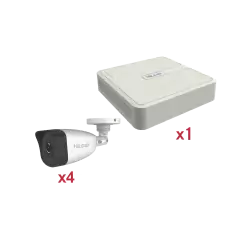 KIT IP 1080p / NVR de 4 Canales / 4 Cámaras IP Bala