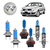 Kit Lâmpadas Super Branca Clio Foco Duplo 98 H7 HB3 H1 T10