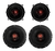 Alto Falantes Bomber Portas Dianteiras + Traseiras 200 Wrms