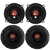 Kit Alto Falante 5 + 6 Pol + Rádio Carro Mp3 Bt Usb Sd na internet