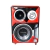 Caixa Bob Residencial Trio Som Pioneer JBL Bluetooth red