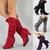 Botas de camurça feminina, de fivela salto alto, varios tamanhos grande pequeno médio - comprar online