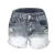 SHORTS SEXY, cintura alta rasgado calças de brim curto com borla feminino
