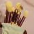 Imagem do 13 pçs conjunto de escova de maquiagem maquiagem corretivo escova blush pó som