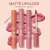 Imagem do batom líquido maquiagem para mulheres À prova dwaterproof água de veludo fosco nude lábio gloss sexy de longa duração não-vara copo nude vermelho .