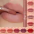 Imagem do batom líquido maquiagem para mulheres À prova dwaterproof água de veludo fosco nude lábio gloss sexy de longa duração não-vara copo nude vermelho .