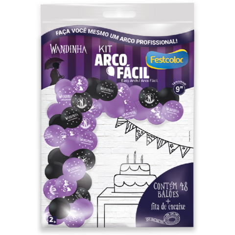 Kit Arco Fácil Wandinha - 48 und - Festcolor