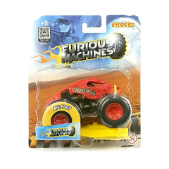 Carrinho Big Foot Furious Machine Vermelho - Crazy Cars