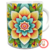 Caneca mandala flores na internet