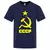 CCCP-Tops de algodão de manga curta para homens, camisas russas, União Soviét na internet