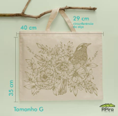 Ecobag Pássaros e Flores - comprar online