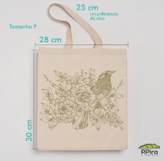 Ecobag Pássaros e Flores - P.Pira