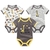BodySuits 3/peças recém-nascidas unissex, estampas minimalistas - comprar online