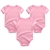 BodySuits 3/peças recém-nascidas unissex, estampas minimalistas - AURORA BABY BOUTIQUE