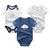 BodySuits 3/peças recém-nascidas unissex, estampas minimalistas - AURORA BABY BOUTIQUE
