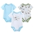 Imagem do BodySuits 3/peças recém-nascidas unissex, estampas minimalistas