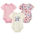 BodySuits 3/peças recém-nascidas unissex, estampas minimalistas - AURORA BABY BOUTIQUE