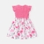Vestido com manga de curta com estampa de flamingos - comprar online