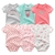 6 pçs/lote Body menina/menino bebê, com cores variadas 100% algodão - AURORA BABY BOUTIQUE