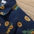 jaqueta jeans para criança menino/menina na moda 100% algodão estampa de giras