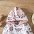 2 peças de moletom com estampa de animal 95% algodão para bebê menina e moletom com capuz de manga comprida - AURORA BABY BOUTIQUE