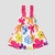 Vestido branco com estampa floral - loja online