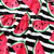 Vestido de festa listrado com estampas de melancia super fofo - comprar online