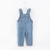 Macacões Suspensórios jeans com babados para meninas - AURORA BABY BOUTIQUE