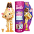 Boneca Barbie Cutie com fantasia de pelúcia de coelho e 10 surpresas, incluindo mini animal de estimação e mudança de cor, presente para crianças de 3 anos ou mais