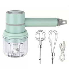 Conjunto de cortador de legumes elétrico 4 em 1 portátil sem fio elétrico esp - comprar online