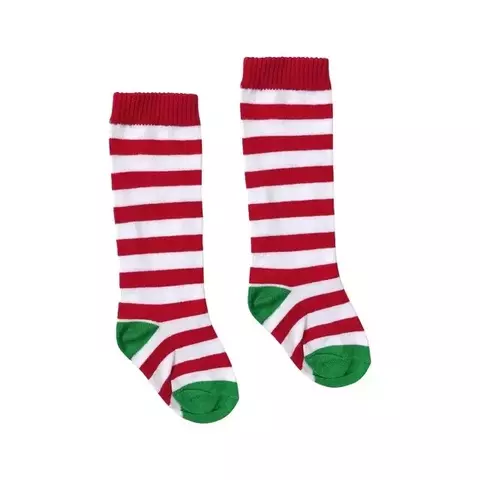 MEIA 3/4 Vermelha e Branca