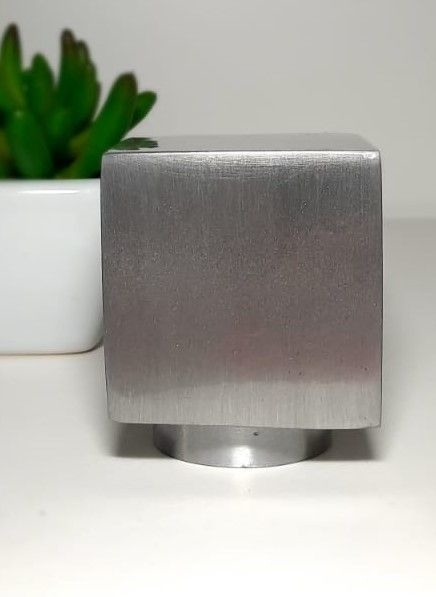 Ponteira quadrada aço cromada